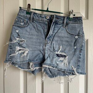 Old Navy - High Rise Distressed Shorts with Bandana Paisley Pockets